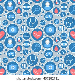 Medical vector pattern for your website, business cards, brochures.