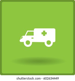 Medical vehicle. Icon.