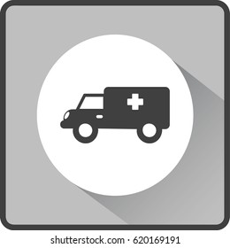 Medical vehicle. Icon.