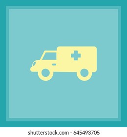 Medical vehicle. Icon.