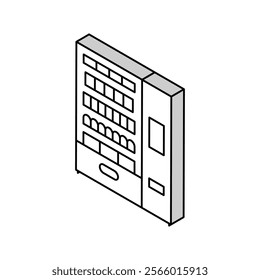 medical vending machine isometric icon vector. medical vending machine sign. isolated symbol illustration