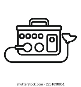 Medical ventilator tool icon outline vector. Patient machine. Hospital equipment