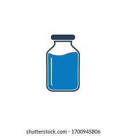 Medical Vial Icon. Editable Vector EPS Symbol Illustration.