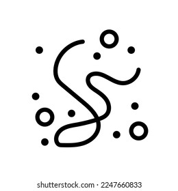 Medical virus icon line isolated on white background. Black flat thin icon on modern outline style. Linear symbol and editable stroke. Simple and pixel perfect stroke vector illustration