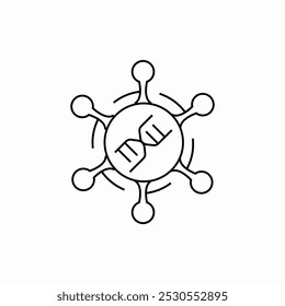 medical virus icon sign vector