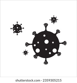 MEDICAL VIRUS ICON VECTOR ILLUSTRATION SYMBOL DESIGN