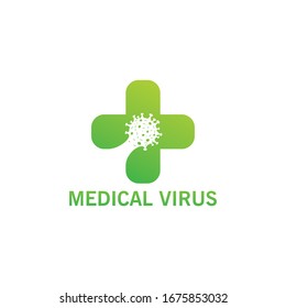 Medical Virus Logo Template Design