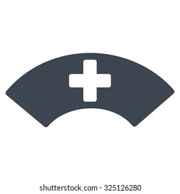 Medical Visor vector icon. Style is flat symbol, smooth blue color, rounded angles, white background.