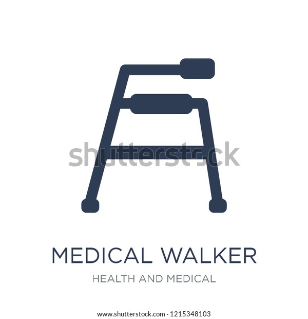 medical Walker icon.\
Trendy flat vector medical Walker icon on white background from\
Health and Medical collection, vector illustration can be use for\
web and mobile, eps10