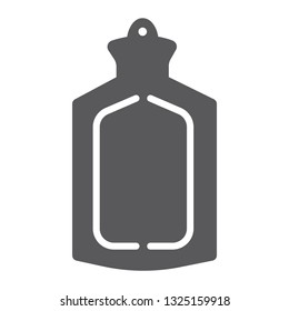 Medical warmer glyph icon, tool and medicine, rubber warmer sign, vector graphics, a solid pattern on a white background, eps 10.