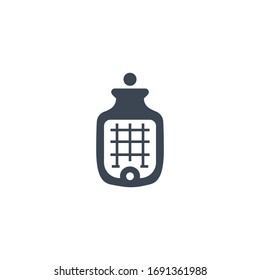 Medical Warmer related vector glyph icon. Isolated on white background. Vector illustration.