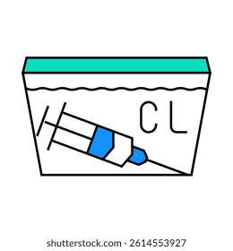medical waste disposal line icon vector. medical waste disposal sign. isolated symbol illustration