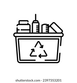 Medical Waste icon in vector. Illustration