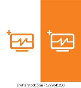 Medical Wave Logo Vector Icon Illustration