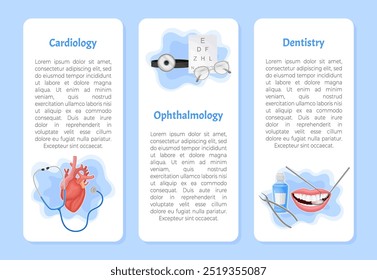 Medical Web Banner Design with Hospital Object Vector Template