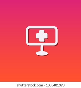 Medical white icon symbol