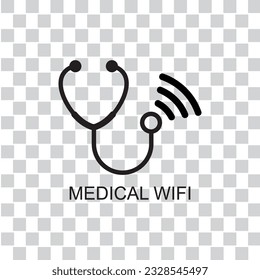 ícono de wifi médico, icono médico