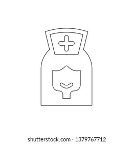 medical woman outline icon. Signs and symbols can be used for web, logo, mobile app, UI, UX