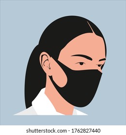Mediziner in Maske