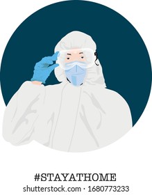 Medical Worker in protective gear
