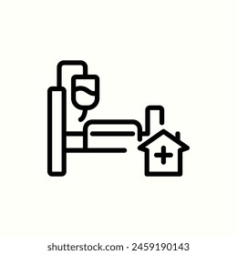 medical_hospital bed icon, isolated icon in light background, perfect for website, blog, logo, graphic design, social media, UI, mobile app