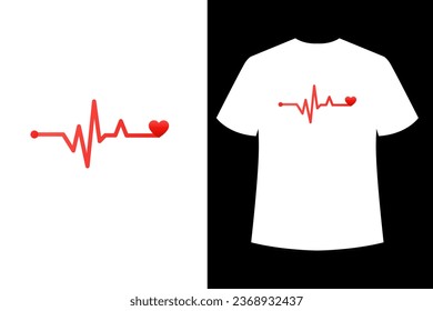 medical-clinic-t shirt design -template red and white 