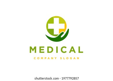 Medical,Doctor,Health logo design vector illustration. Medical,Doctor,Health suitable for wellness and care company logos