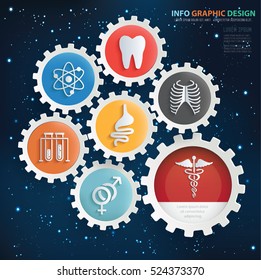 Medical,healthy care concept design on sky background,vector