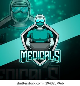 Medicals esport mascot logo design