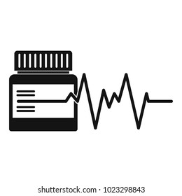 Medicament icon. Simple illustration of medicament vector icon for web