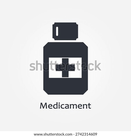 medicament icon symbol illustration vector eps10 logo template design