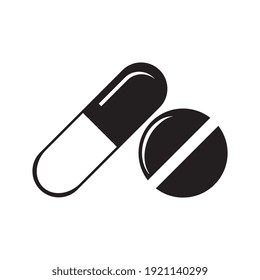Medicament symbol, medical icon, pictogram