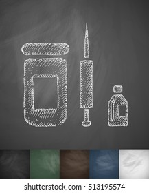 medicaments icon. Hand drawn vector illustration
