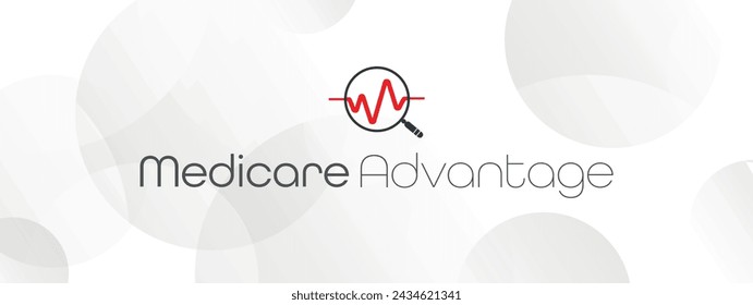 Medicare advantage text on white background