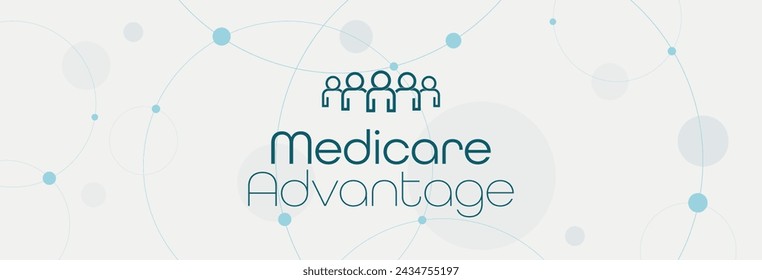 Medicare advantage text on white background