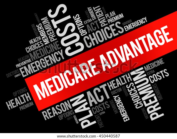 Medicare Advantage Word Cloud Collage Health Stock Vector (Royalty Free ...