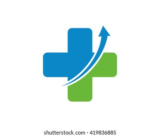 Medical Health Growth Arrow Symbol Stock Vector (Royalty Free ...