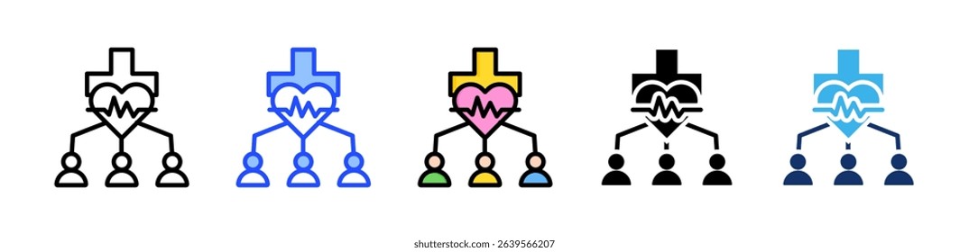 Medicare Icon Collection With Multiple Styles