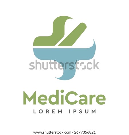 A Medicare logo vector design with minimal style