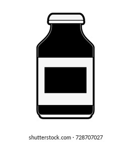 medication bottle with blank label icon image 