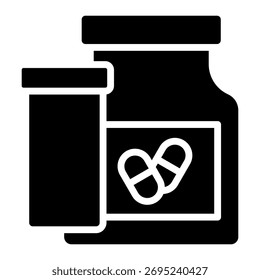 Elemento de icono de botella de medicamento para diseño