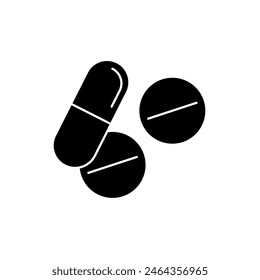 medication concept line icon. Simple element illustration. medication concept outline symbol design.