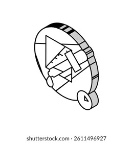 medication dosage pharmacist isometric icon vector. medication dosage pharmacist sign. isolated symbol illustration