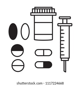 medication drugs icon