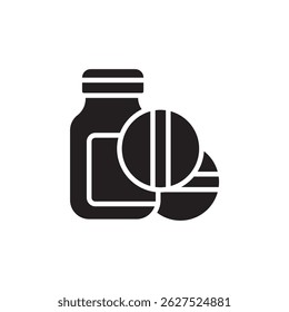 ícone de medicação coleção .design estilo com fundo