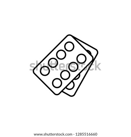 medication icon. Element of medicine for mobile concept and web apps illustration. Thin color line icon for website design and development, app development