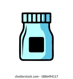 medication icon isolated on white background from science collection.