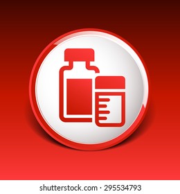 medication icon vector chemistry Flat design style.