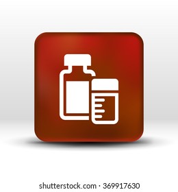 medication icon vector chemistry Flat design style.