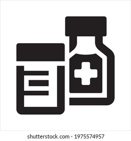 Medication icon, vector and glyph